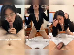 Đắm chìm trong đam mê…. Em rau vú ngon kính cận mút cây hàng điêu luyện